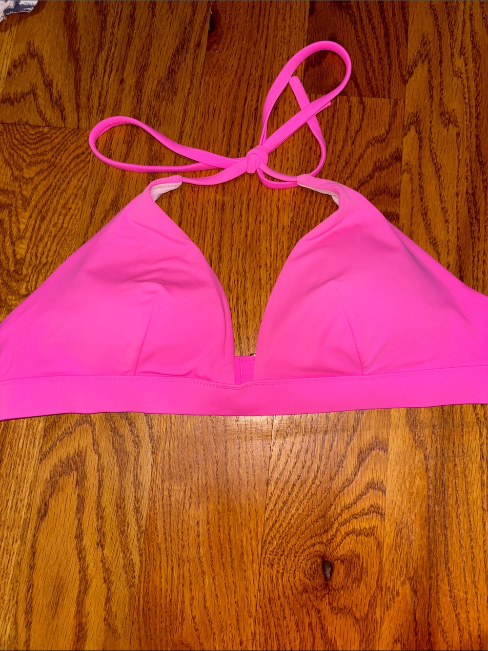 Victoria's Secret Hot Pink Triangle Bikini Top